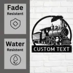 Custom Ancient Train Metal Sign