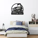 Custom Ancient Train Metal Sign