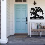 Custom Angry Dragon Metal Sign