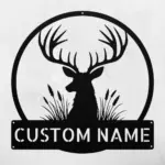 Custom Antler Metal Sign