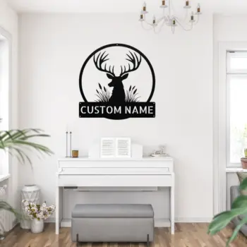 Custom Antler Metal Sign