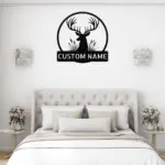 Custom Antler Metal Sign