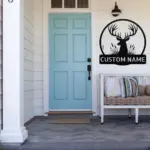 Custom Antler Metal Sign