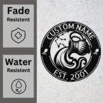 Custom Aquarius Zodiac Metal Sign