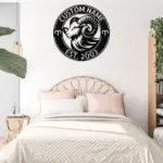 Custom Aries Zodiac Metal Sign