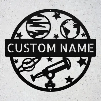 Custom Astronomy Metal Sign