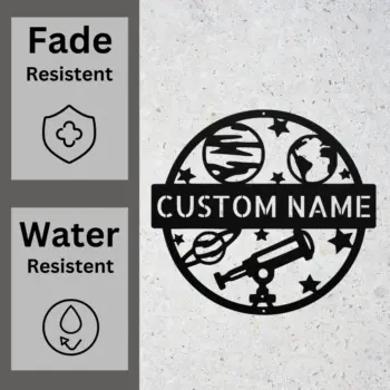 Custom Astronomy Metal Sign