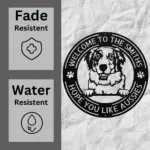Custom Australian Shepherd Metal Sign
