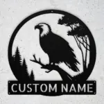 Custom Bald Eagle Metal Sign