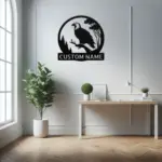 Custom Bald Eagle Metal Sign