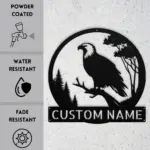 Custom Bald Eagle Metal Sign