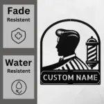 Custom Barber Shop Metal Sign