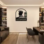 Custom Barber Shop Metal Sign