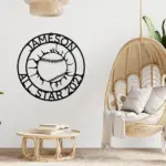 Custom Baseball Metal Sign