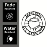 Custom Baseball Metal Sign