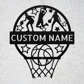 Custom Basketball Metal Sign