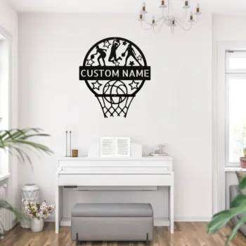 Custom Basketball Metal Sign