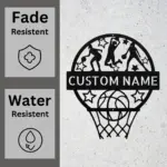 Custom Basketball Metal Sign
