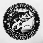 Custom Bass Fish Sign