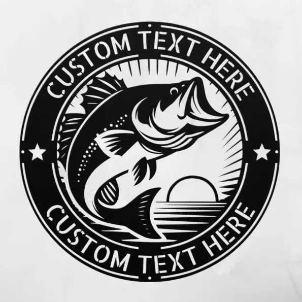 Custom Bass Fish Sign