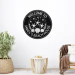 Custom Beach House Metal Sign