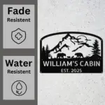 Custom Bears Scene Metal Sign