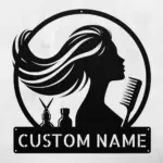 Custom Beauty Salon Metal Sign
