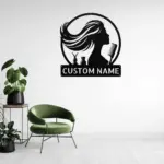 Custom Beauty Salon Metal Sign