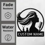 Custom Beauty Salon Metal Sign