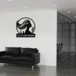 Custom Beauty Salon Metal Sign