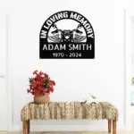 Custom Biker Memorial Sign