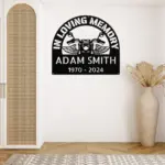 Custom Biker Memorial Sign