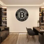 Custom Bitcoin Symbol Metal Sign