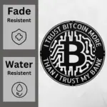 Custom Bitcoin Symbol Metal Sign