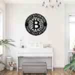 Custom Bitcoin Symbol Metal Sign