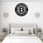 Custom Bitcoin Symbol Metal Sign