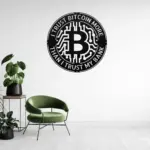Custom Bitcoin Symbol Metal Sign