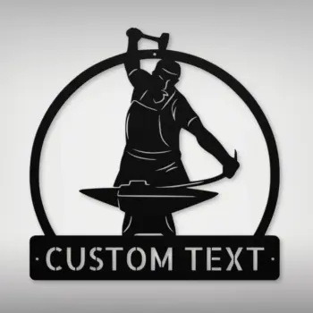 Custom Blacksmith Metal Art Sign