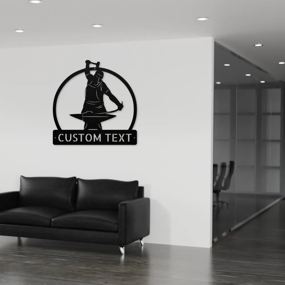 Custom Blacksmith Metal Art Sign Custom Blacksmith Metal Art Sign