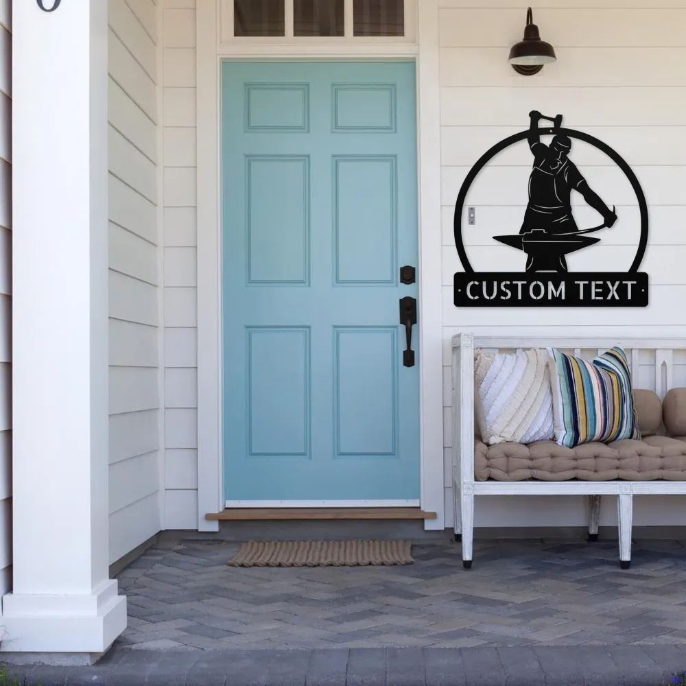 Custom Blacksmith Metal Art Sign Custom Blacksmith Metal Art Sign