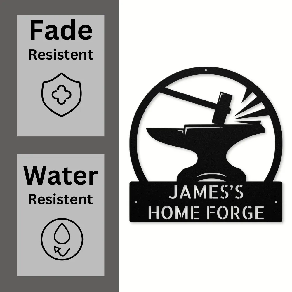 Custom Blacksmith Metal Sign Custom Blacksmith Metal Sign