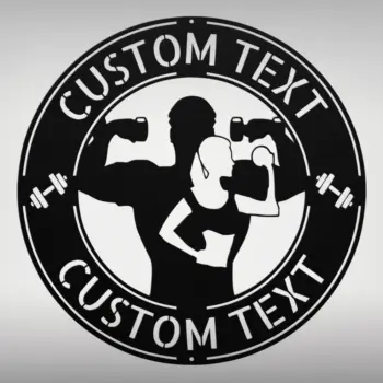 Custom Bodybuilding Metal Sign
