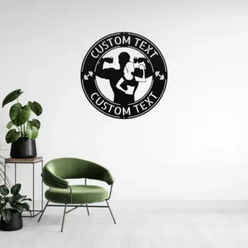 Custom Bodybuilding Metal Sign