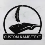 Custom Book Metal Sign