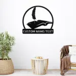 Custom Book Metal Sign