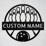 Custom Bowling Metal Sign