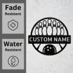 Custom Bowling Metal Sign