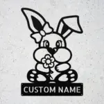 Custom Bunny Metal Sign