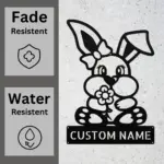 Custom Bunny Metal Sign