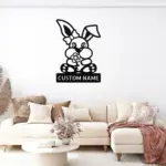 Custom Bunny Metal Sign